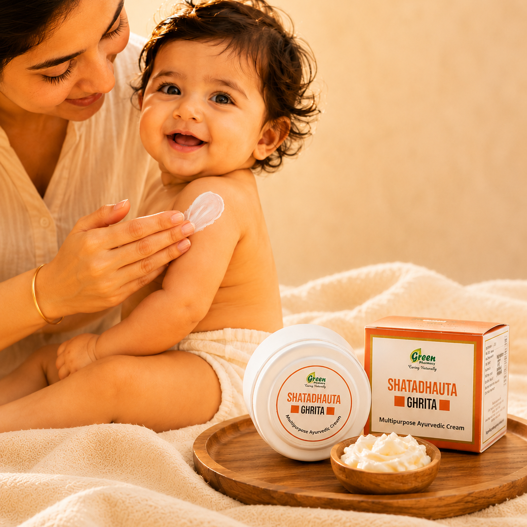 Shatadhauta Ghrita Natural Baby Cream